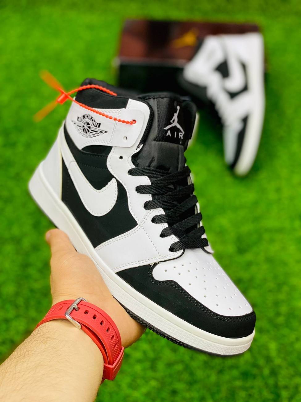 Air jordan 1 black and white price best sale