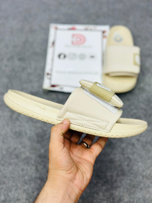 "-Nike-" Slippers | 5001 Cream