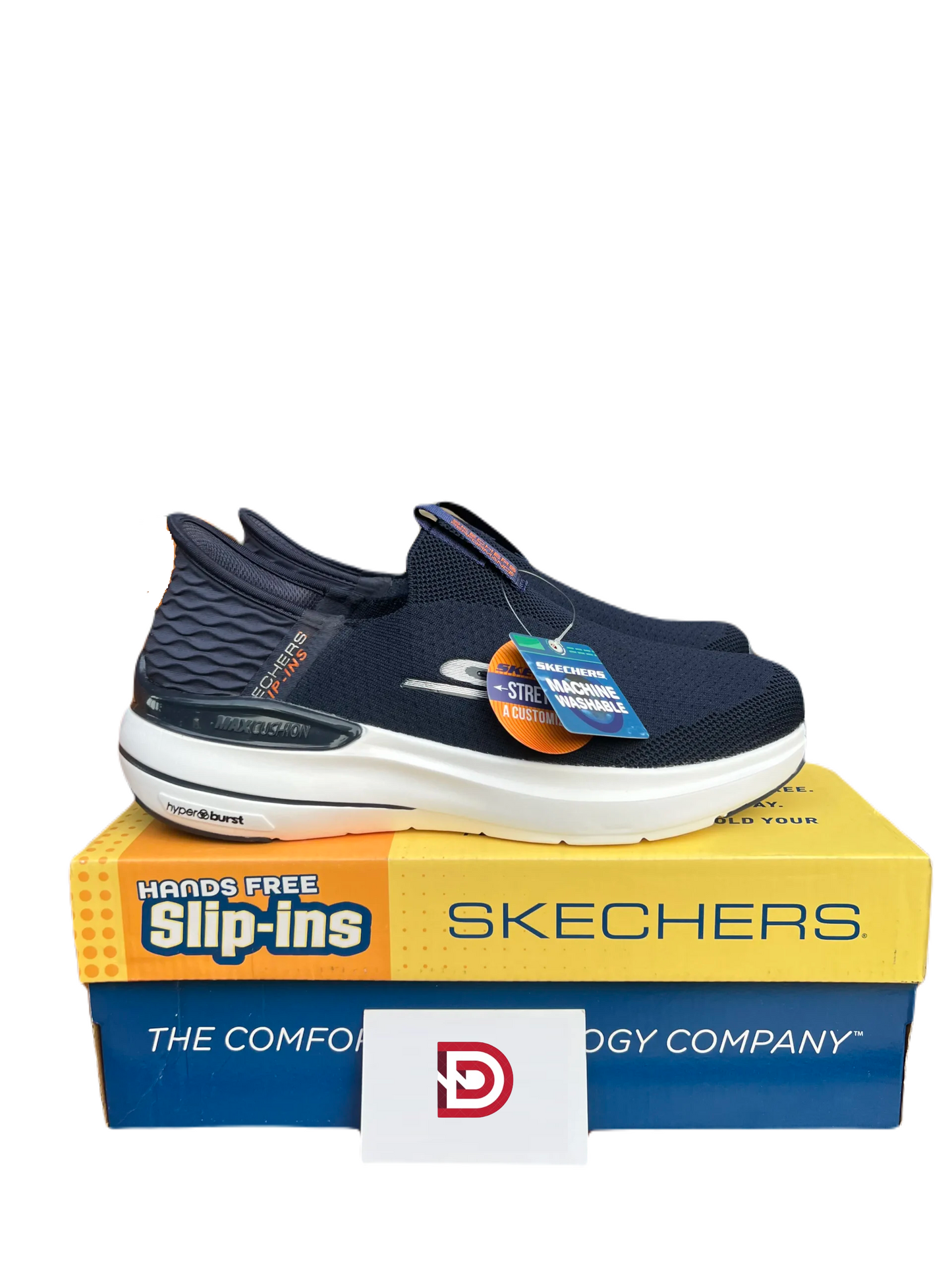 "Ske-chers" Max Cushioning Hyper Burst Dark Navy