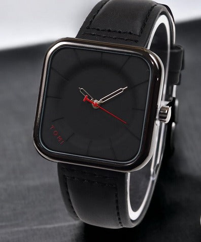 "Tomi"Brand Slim Luxury Leather Strap Wrist Watch