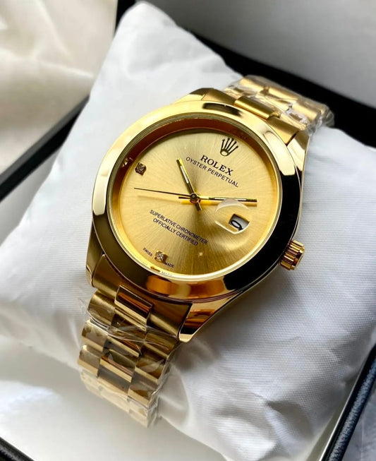 RLX Gold Chain Watch