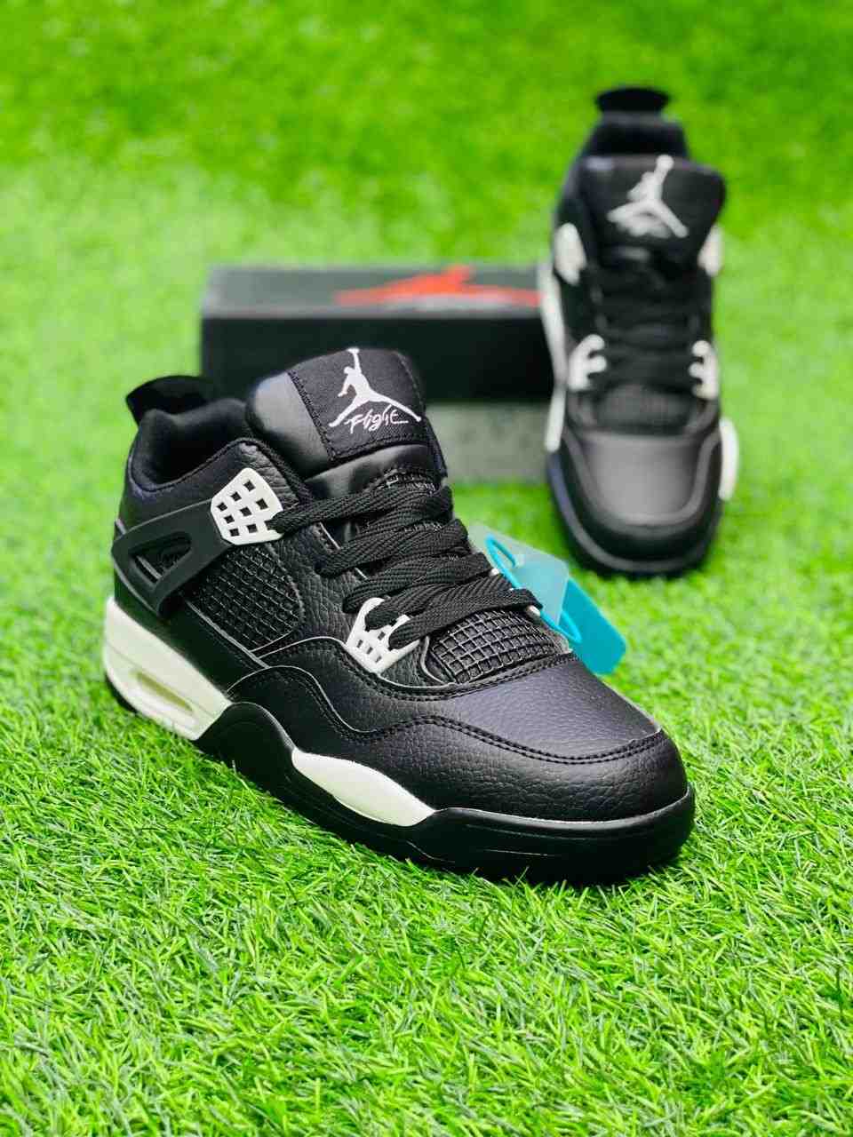 AJ4 Black White