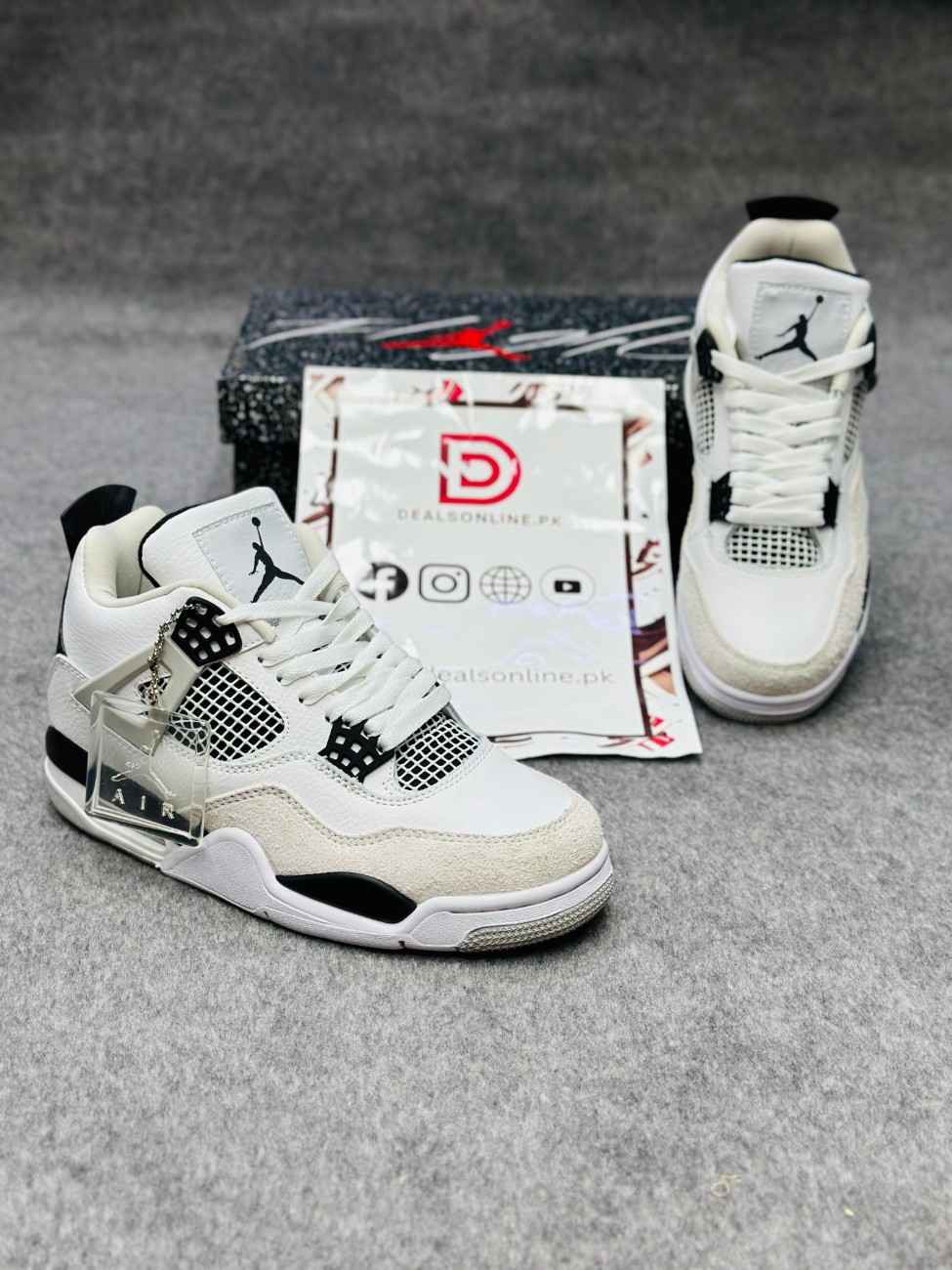 AJ4 Grey White Premium Batch