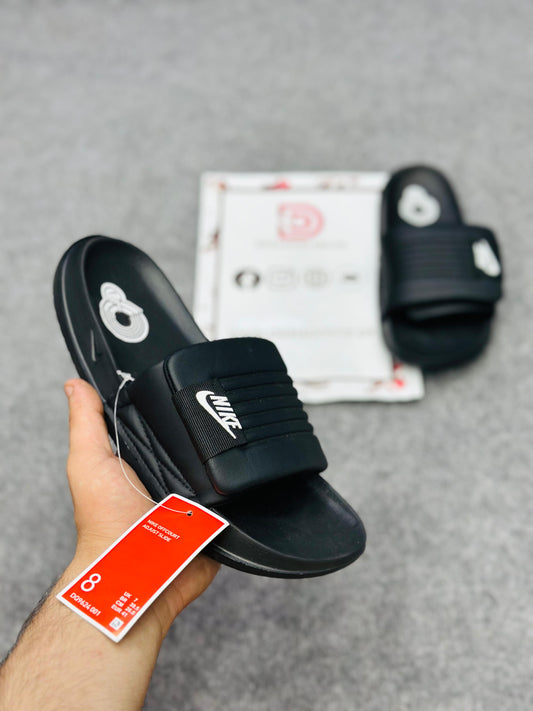 "-Nike-" Slippers | 5001 Black