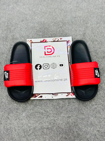 "-Nike-" Slippers | 5001 Red Black