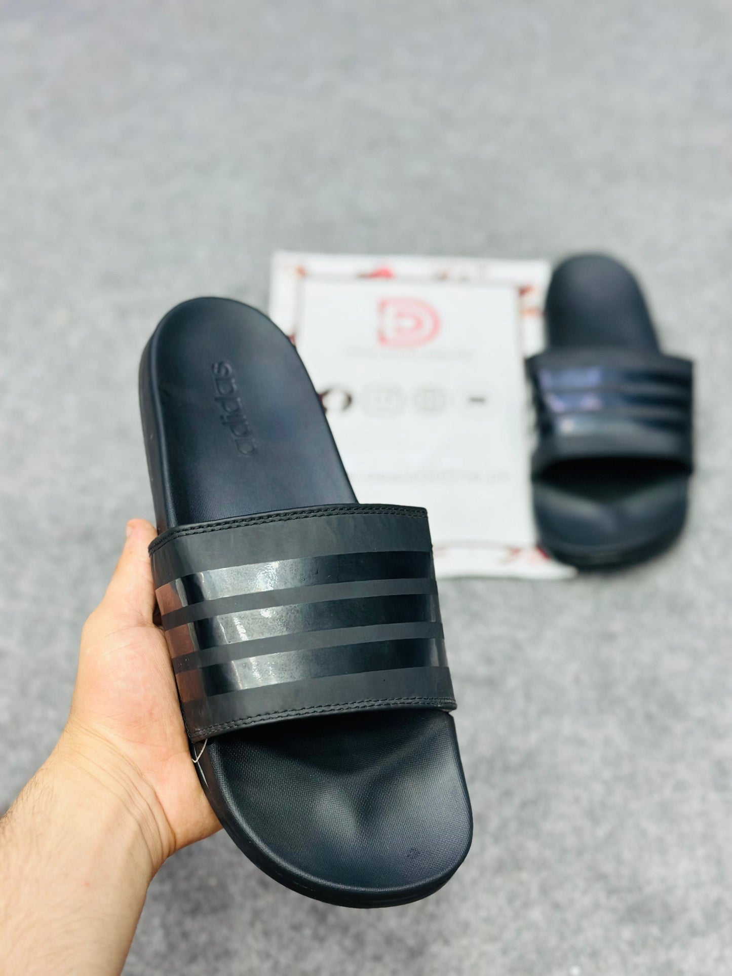 "-Adidas-" Slippers | 8001 Black