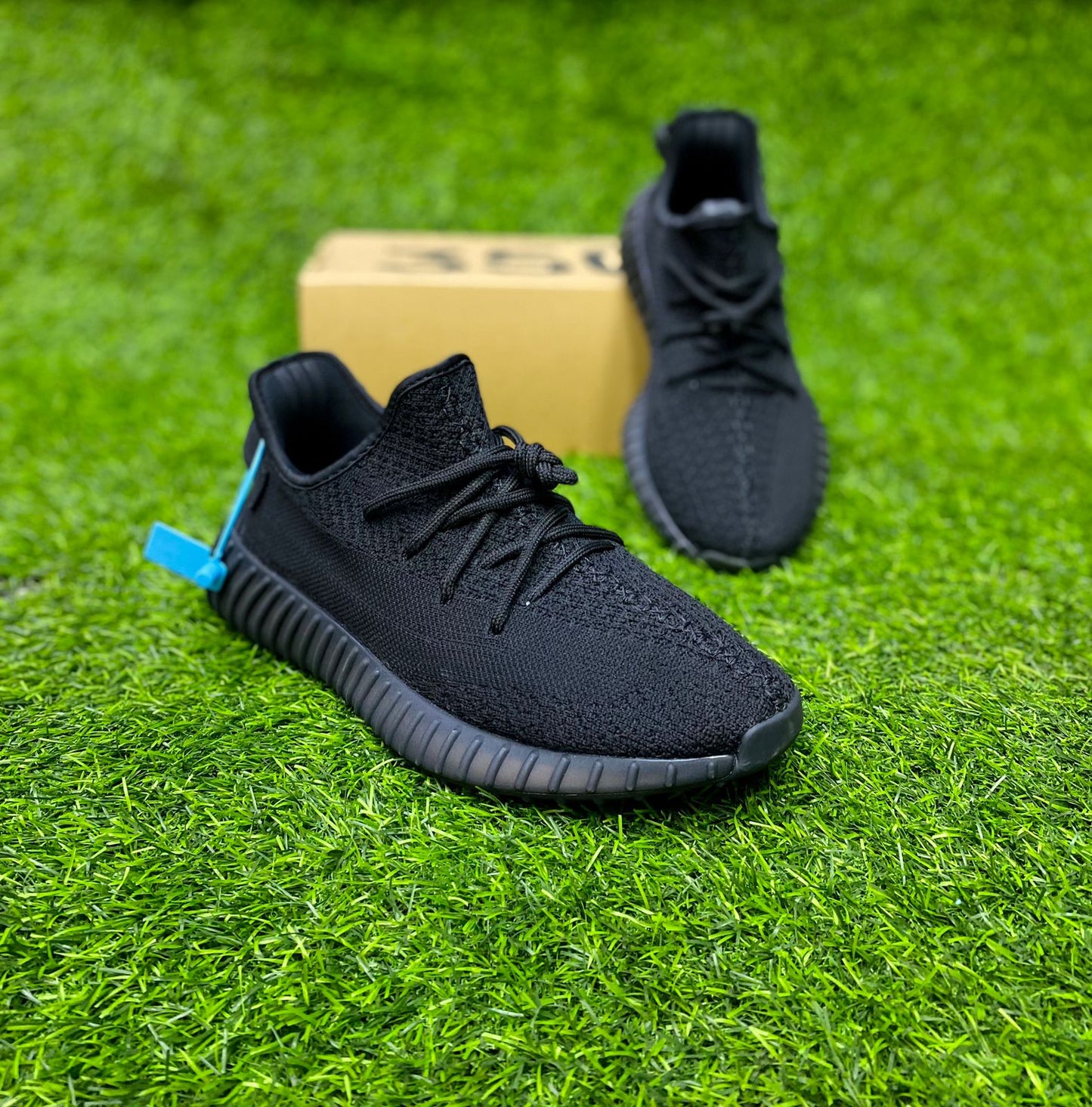 "Yeezy" Boost 350 V2 Black (Non-Reflective) Shoes Sneakers