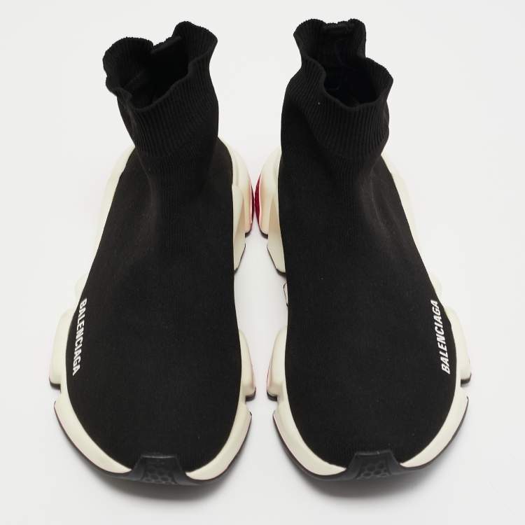 "Balenciaga" Speed Trainers (Bred) | Black & Red