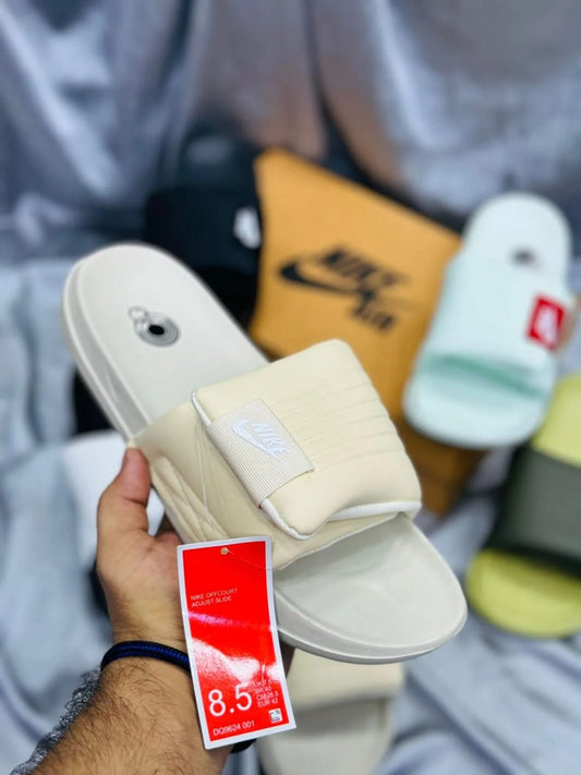 "'-Nike-" Slippers | 5001 Cream