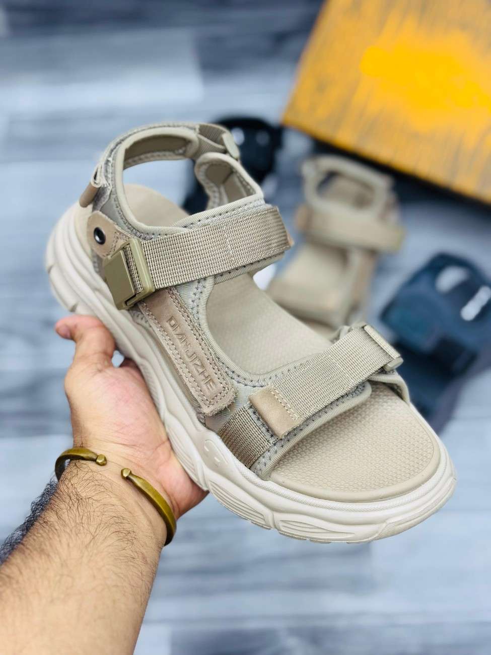 DANIZHE Sandals Khaki 001