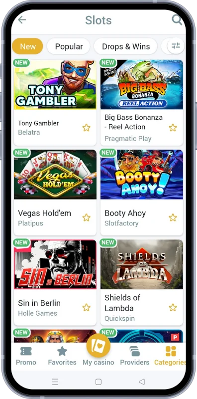 The Melbet app offers users from Pakistan a wide range of new games